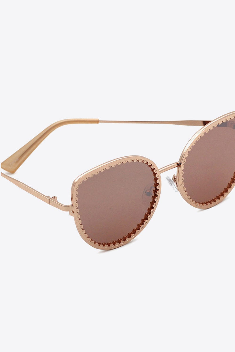 Full Rim Metal Frame Sunglasses Jewelry Trendsi