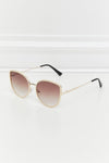 Full Rim Metal Frame Sunglasses Jewelry Trendsi Black / One Size