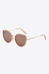 Full Rim Metal Frame Sunglasses Jewelry Trendsi Camel / One Size