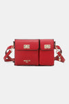 Nicole Lee USA Multi-Pocket Fanny Pack Crossbody Bag Trendsi Red / One Size