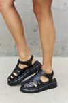 Qupid Platform Cage Stap Sandal in Black Top Trendsi Black / 6
