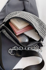 Rhinestone PU Leather Sling Bag Crossbody Bag Trendsi