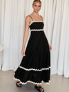 Spaghetti Strap Maxi Dress Dress Trendsi Black / S